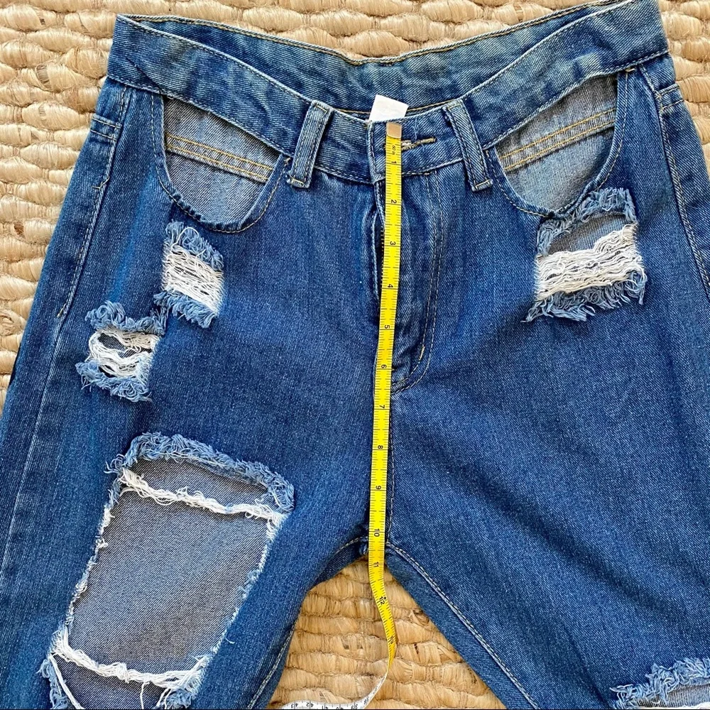 Hand-Painted Ripped Jeans - Picture 14 of 15